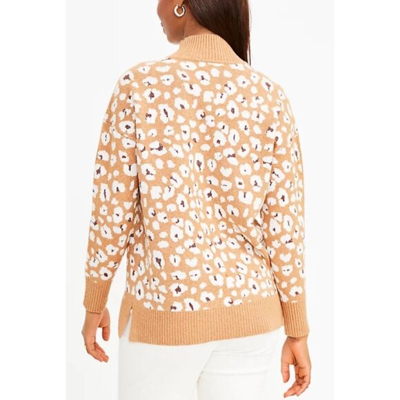 LOFT  Small Petite Leopard Print Turtleneck Tunic SweaterI’m - Picture 13 of 13